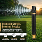 Heavy Duty Adjustable Twist Nozzle, High Pressure Power Washer Spray Nozzle for Garden Hose, Leak‑Proof Jet Sprayer for Car Washing, Driveway, Patio, Outdoor Cleaning (3PCS) - Image 3