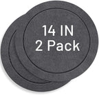 MUDEELA Diatomaceous Earth Instant Drying Plant Saucers, 14 Inches, 2 Pack by MUDEELA
