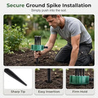 360° Coverage Precision Garden Irrigation Sprinkler, Multi-Directional Rotating Lawn Sprinkler with Flexible Spray Nozzles, Large Area Above Ground Watering System for Yard, Roof Cooling (3pcs) - Image 6