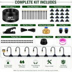 50FT 5/16" Garden Watering Kit with 16 Brass Nozzles - Image 2