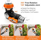 Metal Garden Hose 50FT with Swivel Connector, Heavy Duty 304 Stainless Steel Water Hoses with Nozzle, Flexible Garden Hose 50FT - Image 5