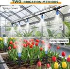 New Quick Connect Drip Irrigation System, Automatic Mist Irrigation Kit with Replaceable Tubing and Misting Nozzles for Garden, Greenhouse and Lawn - Image 3