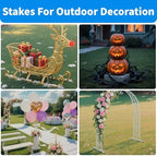 MySit 12 Inch 100 Pack Heavy Duty U Shaped Garden Stakes - Image 6