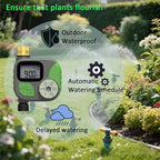 Drip Irrigation Kit Automatic Watering System with Water Timer 64FT 1/4 Tubing and 12 Rain Spray Watering Nozzles in 4 Directions for Potted Plants Yard Lawn Juvenile Plants Greenhouse Mist - Image 3