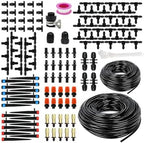 200FT Quick-Connect Drip Irrigation System Kit with 1/4 Inch 1/2 Inch by Unknown