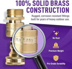 Gorilla Easy Connect Garden Hose Quick Connect Fittings ¾ Inch GHT Solid Brass Leak Proof to 200 PSI Heavy Duty - Image 4