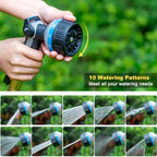 FANHAO Metal Thumb Control Water Hose Nozzle Heavy Duty, 10 Spray Patterns - Image 5