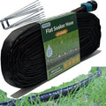Secbulk 2026 Flat Soaker Hose 50 ft with Stakes for Garden, 50ft Linkable Drip Hose Diy Garden Irrigation System Saving 80% Water, Dual-layer Leak-free Design Water Hose with Holes by Secbulk