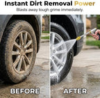 High Pressure Hose Nozzle Gun for Cars and Gardens with 3 Adjustable Spray Modes Heavy Duty Metal Construction for Easy and Convenient Cleaning for Home Users and Car Enthusiasts Thick Wand - Image 3