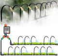 Drip Irrigation System Kits, Automatic Watering for Garden, 1/2 & 3/4 Inch Adapter, Misting Equipment for Greenhouse and Flower Beds, 50m/164ft by Unknown