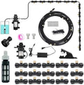 Outdoor Misting Cooling System Kit with 12V Pump, Patio Mister, Garden Cooling System DIY Micro Drip Irrigation System for Patio, Garden, Lawn, Home Irrigation(20M(65.6ft)) by Unknown