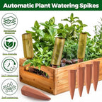 12 Pcs 17oz 25oz 34oz Plant Watering Devices 6 Terracotta Self Watering Spikes 6 Plastic Bottles Slow Release Vacation Planter Insert Automatic Water System for Indoor Outdoor Potted Plant - Image 5