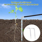 Solar Automatic Drip Irrigation Kit, 6 Timing Modes for Precise Watering Control 2000mAh Battery Container Direct Supply from Buckets Greenhouse Balcony Garden Potted Plants - Image 5