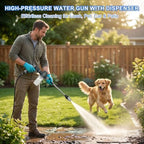 Hose Hawk Pro Pressure Washer Gun, High Pressure Hose Nozzle with 4 Spray Modes, Adjustable Handheld Pressure Washer Nozzle for 3/4" Garden Hose, Watering Sprayer for Cleaning Patio Yard Car Pets (A) - Image 3