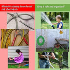 JBscoop Garden Hose Holder Stainless Steel Small Wall Mount Garden Hose Hook, Ideal for Water, Air, Hydraulic Hose, Ropes, Extension Cords Heavy Duty & Rust Proof Large Set of 2 - Image 6