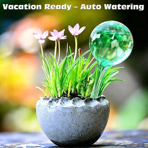 Self Watering Globes for Plant, Large Glass Outdoor Plant Watering Devices - Image 7