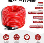 100FT 1/4-In Sewer Jetter Kit, 5800 PSI Pressure Washer Drain Cleaner Hose - Image 3