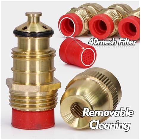 1/2 20mm Brass Sprinkler Nozzle Adjustable Flow Irrigation Sprayer Misting Watering Build-in Filter(1/2 inch 5pcs) - Image 5