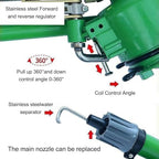 Impact Sprinkler with Pressure Gauge, 360° Slow Speed Rotation Large-Area Watering Spray 1.5" Farm Irrigation Spray Gun for Farmland Irrigation - Image 4