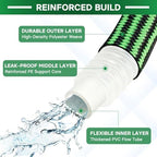 Garden Hose 100 ft Flexible Non-Expandable Water Hose Kink-Free Ultra Lightweight Leak-Proof Durable Portable Wear-Resistant Hoses Pipe with 3/4" Brass Fittings for Outdoor Yard Lawn Car Wash - Image 3