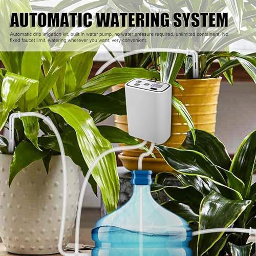 Plant Automatic Watering Machine, Low Noise Digital Programmable Water Timer, Automatic Drip Irrigation Kit for 6 Potted Plants - Image 2
