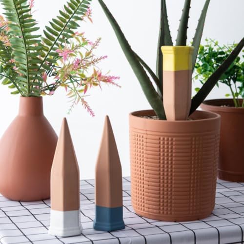 6pcs Automatic Clay Irrigation Spikes Plant Watering Dropper with Drip Irrigation Feature Sturdy Self-Watering Tool for Easy Plant Care Random Color - Image 4