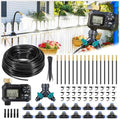 HIRALIY 100FT Drip Irrigation System with Timer & 360° Dripper by HIRALIY