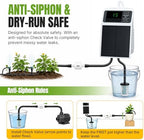 Mcbazel Solar Automatic Drip Irrigation Kit, USB-C & Solar-Powered Plant Waterer for 10 Potted Plants, Auto Watering System with Timer & Anti-Siphon, IPX5 Waterproof for Indoor Outdoor Vacation - Image 3