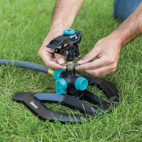 Gilmour Heavy Duty Circular Water Sprinkler, Rotating Sprinkler Head with Adjustable Spray Pattern, Lawn Sprinkler for Large Area Coverage - Image 6