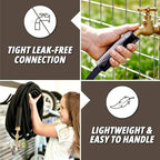 Hydrosteel PRO 50 Ft Heavy Duty Metal Garden Hose with Brass Nozzle - Image 5