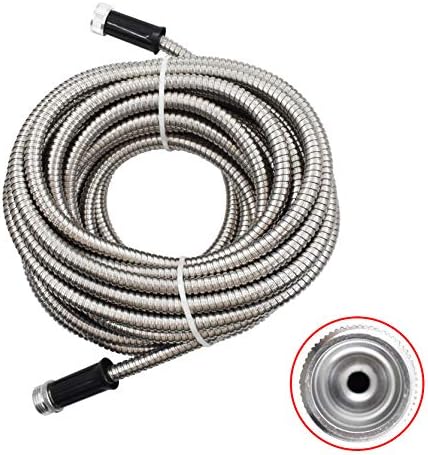 50FT Stainless Steel Hose Garden Water Hose Flexible Lightweight for Watering Yard Lawn Car Wash - Image 5