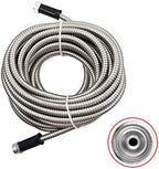 50FT Stainless Steel Hose Garden Water Hose Flexible Lightweight for Watering Yard Lawn Car Wash - Image 5