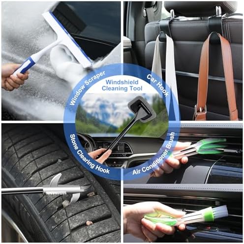 43Pcs Car Wash Kit with Foam Gun, Complete Car Detailing Brush Kit - Image 7