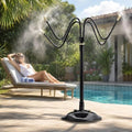 Garden Irrigation Flexible Fine Misters for Outdoor Plants Yard Lawn, Adjustable Sprinkler Nozzle with 360 Flexible Hose(50m/164ft) by Unknown