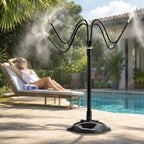 Garden Irrigation Flexible Fine Misters for Outdoor Plants Yard Lawn, Adjustable Sprinkler Nozzle with 360 Flexible Hose(60m/197ft) by Unknown