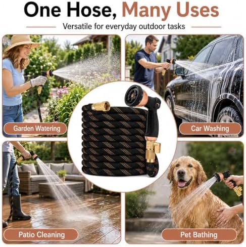 Flexible Garden Hose 100 ft, Ultra Lightweight Leak-Proof Water Hose - Image 4