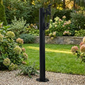 Outdoor Water Column with Faucet and Spray Gun, Antifreeze Water Dispenser Hydrant, for Car Washing and Watering, Durable Outdoor Water Feature(Black 2) by HARELA