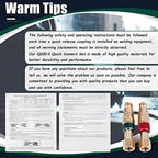 QDB10 Torch to Hose Quick Connect Kit, Precision Brass with Check Valves, 9/16" B Thread, Red Fuel/Green Oxygen Color Coded Couplers, 29PSI Fuel & 145PSI Oxygen Rated for Welding Cutting Torch Hoses - Image 6