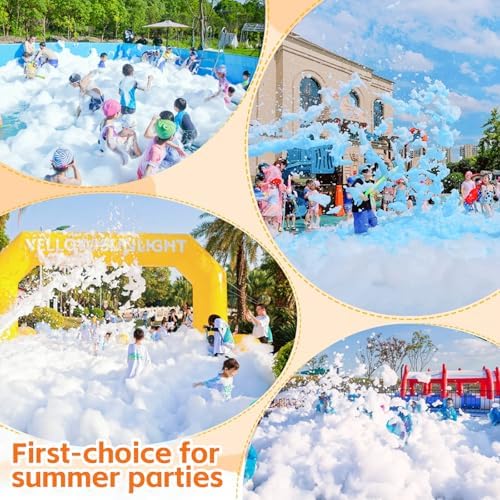 Foam Machine for Party, Party Foam Machine with Water Tank, Foam Cannon for Garden, Pool, Indoor, Birthdays, Celebrations, and Backyard Events (Blue) - Image 7