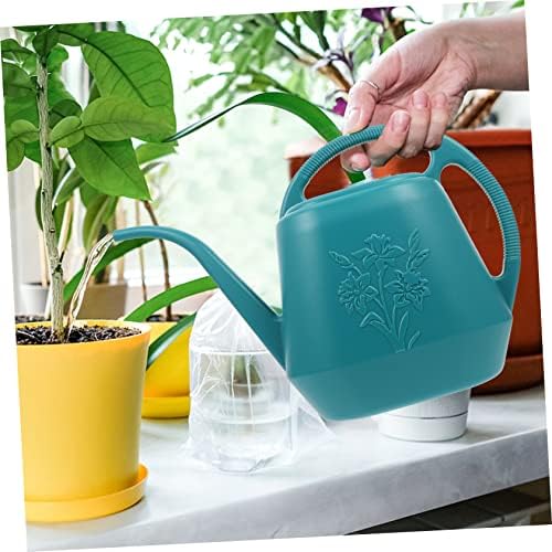 Green Plastic Long Spout Watering Can for Indoor Garden Plants - Image 2