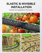 RAINPOINT 1/2'' Soaker Hose 50ft for Garden, Drip Irrigation Hose, Water Seeper Soaker Hoses for Foundation Watering, Save 80% Water for Vegetable Gardens, Flower Beds, Lawns, Orchards, Green - Image 4
