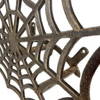 Zeckos Garden Hose Holder Spider Web 14 Inch Cast Iron Bronze - Image 6