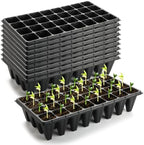 RooTrimmer 10 Pack 1020 Trays No Holes and 10 Pack 4.3" Deep 32 Cell Seed Starter Trays, 20" x 10" - Heavy Duty Plastic Nursery Flats for Seed Germination & Plant Propagation (10 Sets) - Image 3
