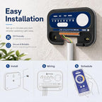 8 Zone Smart Sprinkler Controller, WiFi Irrigation Timer with App Remote Control, Weather-Based Automatic Watering, Customizable Schedules & Seasonal Adjustment for Lawn and Garden - Image 6