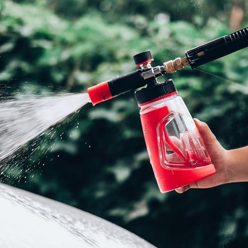 Maxshine Foam Cannon V2 | 1L Bottle with 1/4” Quick Disconnect & Brass Fittings | Adjustable Spray Pattern for Thick Clinging Foam | Professional Car Wash Pre-Soak & Auto Detailing Tool - Image 5