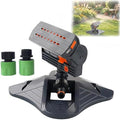 2026 Upgraded 16-Nozzle Oscillating Sprinkler, Automatic Rocking Sprinkler, Turbo Orbit Mist Sprinklers System for Lawn Garden Yard Watering (Weight Base) by Unknown