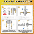 4 Set 1 Inch Camlock Fittings Type C&E - Image 5