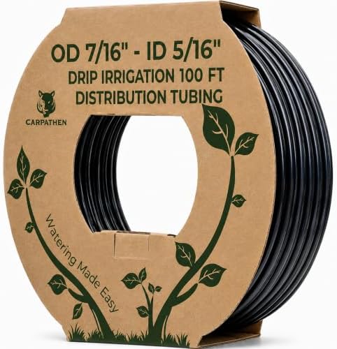 CARPATHEN 5/16" Irrigation Tubing Parts for Drip Irrigation Watering System by Carpathen-ExpertIrrigationsforNourishingGardens