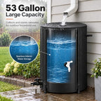 Rain Catchers for Outside, 53 Gallon Collapsible Rain Barrel with Spigot - Image 6