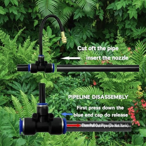 Automatic Garden Irrigation System 100ft with 18 Adjustable Copper Nozzles - Image 4